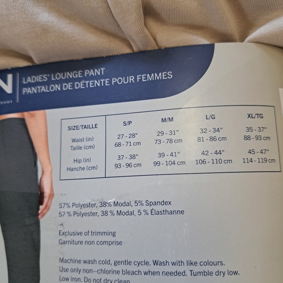 New! Natori Lounge Pants Size Medium Pink Beige PJ Pants Casual Neutral Relaxed - Picture 10 of 14